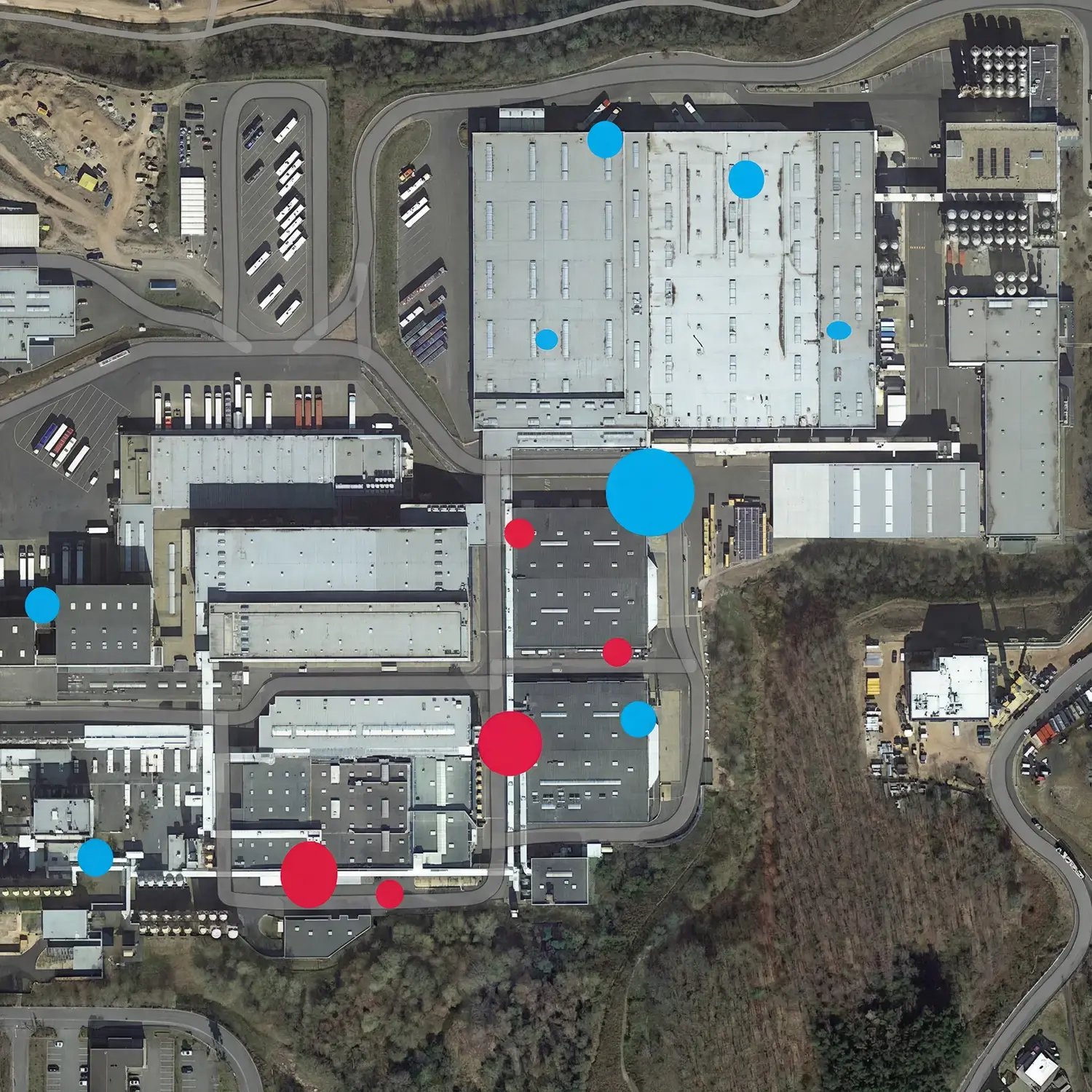 Waermequellen und -senken mit ihrem Potenzial
